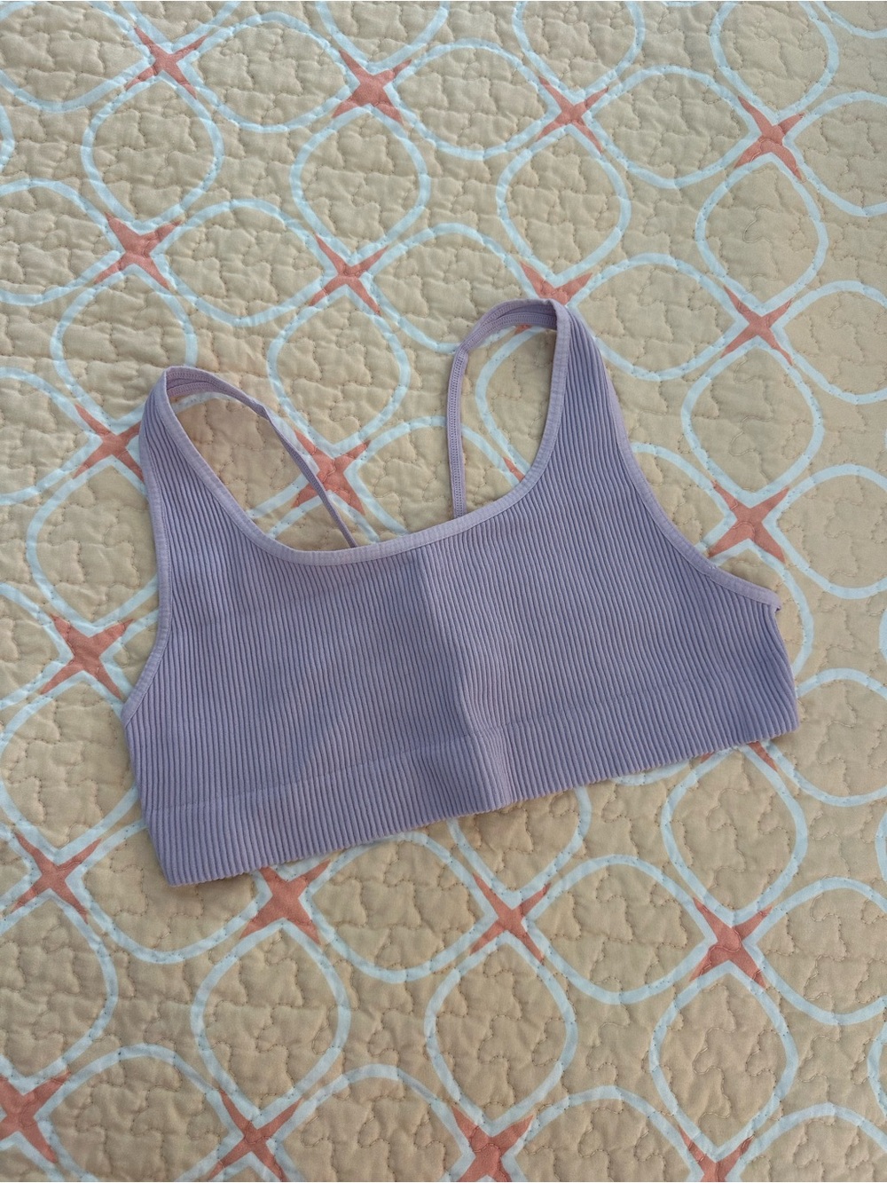 FP Intimately Ribbed Scoop Neck Bralette in Lavender